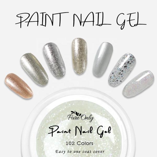 Professional Non-Toxic Gel Nail Polish for Salon Easy Soak Off Custom Glitter Painting and Arylic Material