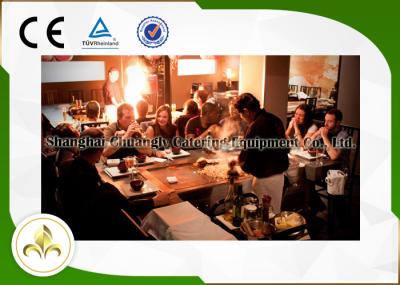 A grade retangular Cooktop de Teppanyaki apresenta 304 de aço inoxidável & liga o material de aço