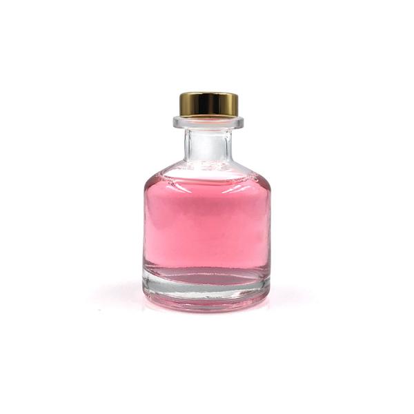Recycled Clear Glass Diffuser Bottles / Embossed Aromatherapy Glass Bottles