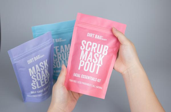 Custom Printing Biodegradable plastic Stand Up Pouch With PLA Zipper for Food Packs
