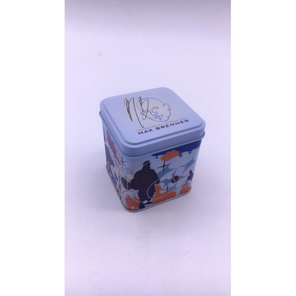 Metal recipientes de empacotamento da lata do produto comestível da caixa/da lata do quadrado da prova da criança