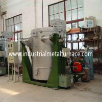 Tilting 400kg/H Oil Fired Melting Industrial Aluminum Melting Furnace For Metal Scraps