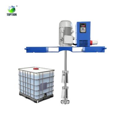 IBC Ton Barrel Electric Mixing Machine Adjustable Speed IBC Mixer Agitator For Liquid