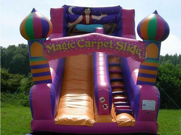 Inflatable Amusement Park With Big Inflatable Slide For Adult / Kids