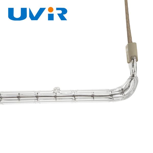 Tubes de chauffage à halogène à double quartz transparentes 45-480V