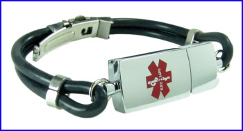 Wristband Metal 16GB Pen Drive Disk Customized Length and Logo