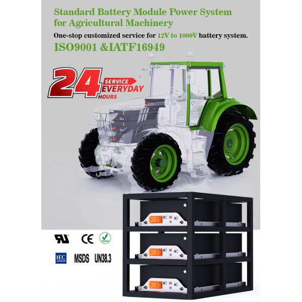 CTS 600V 700V 800V LiFePO4 Battery Pack for Farm Machinery Harvest Equipment