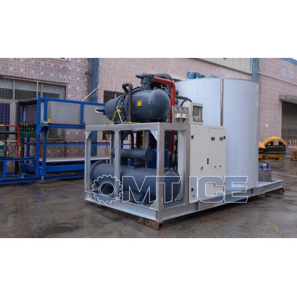 8ton Flake Ice Maker Machine For Fishes Storage with Compressor Bitzer