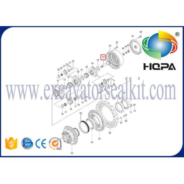 2051884 	Excavator Spare Parts Prop Shaft Travel Device Parts For Hitachi ZX330-3 ZX350LC-3