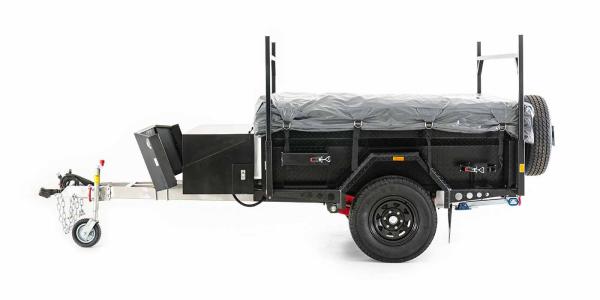 4 Person Off Road Adventure Trailer Camper All Terrain Tires On The Road And Off Road