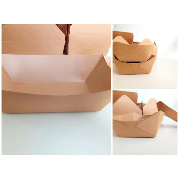 Biodegradable Eco Friendly Food Grade Boat Serving French Fries Box 25.5cm*53cm*32cm