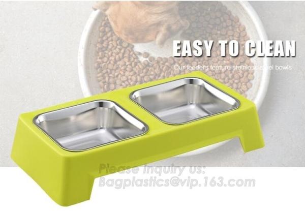 Lovely Personalized portable pet dog food water bowl ceramic plastic, Plastic pet bowl /PP pet dish for dog /food pail f