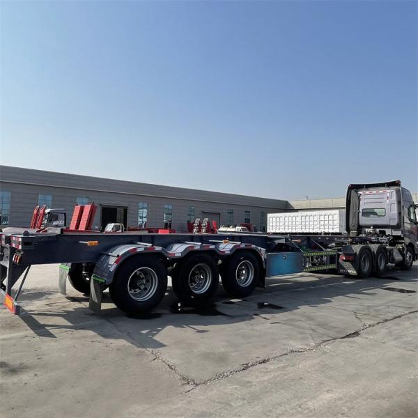 13 Ton Skeleton Container Semi Trailer With 4/6/8 Sets T30/30 Chamber Customizable Design