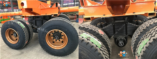 Сверхмощный трейлер тимберса автошины 50t Genron вакуума 12R22.5