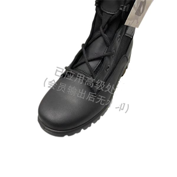 Heat Resistant Military Leather Boots Rubber Outsole Quick Rebound High Elasticity