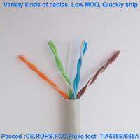HDPE livre não protegido do cabo 24AWG UTP da rede do halogênio CAT5E