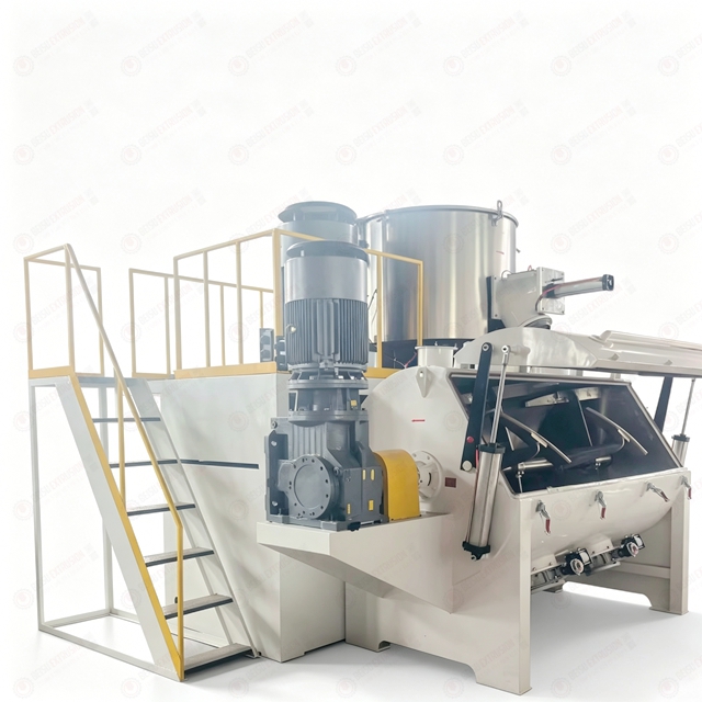 1500Kg/h Capacity Stainless Steel SUS304 Plastic Mixer Machine with PLC Control for High Speed Mixing