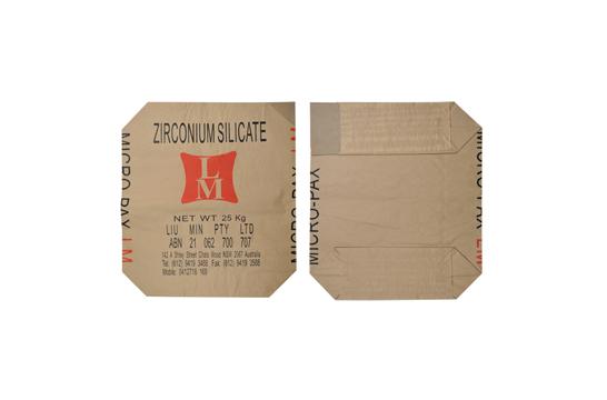 Zirconium silicate packing sack
