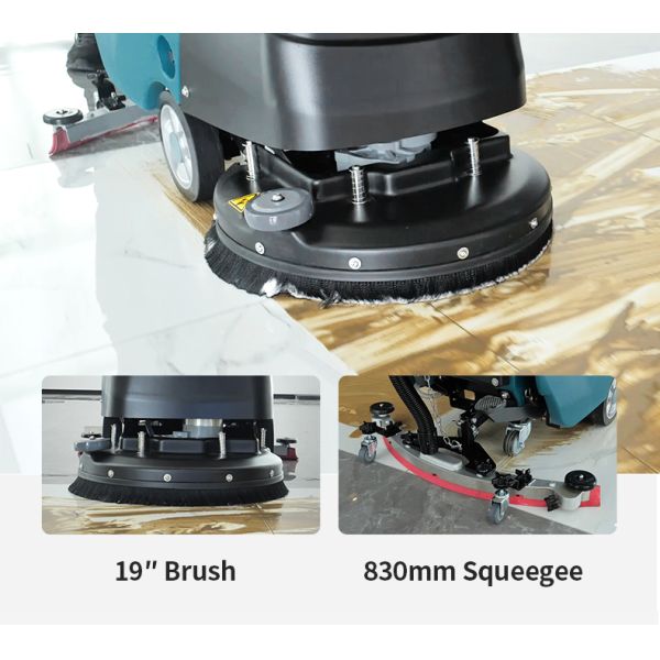 ODM 21 Inch Push Walk Behind Floor Scrubber Machine 400W