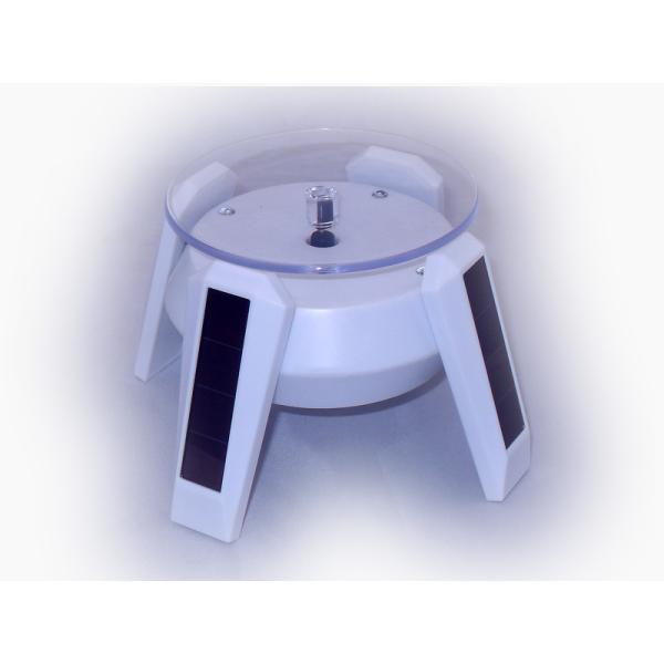Solar turntable display with light, Solar light turntable display