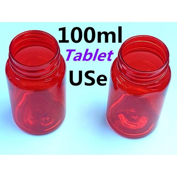 Round PET Medicine Bottles 30ml 60ml Medicine Empty Bottle With Cap
