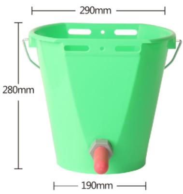 Clearance - Calf bucket Feeder Euro style - with Nipple, Valve, and hanging bracket