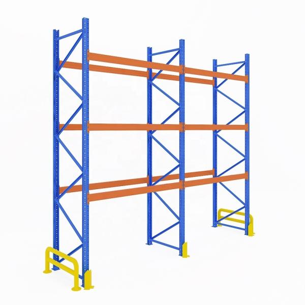 800-1500mm Depth Warehouse Storage Heavy Duty Pallet Racks with Front and End Protector