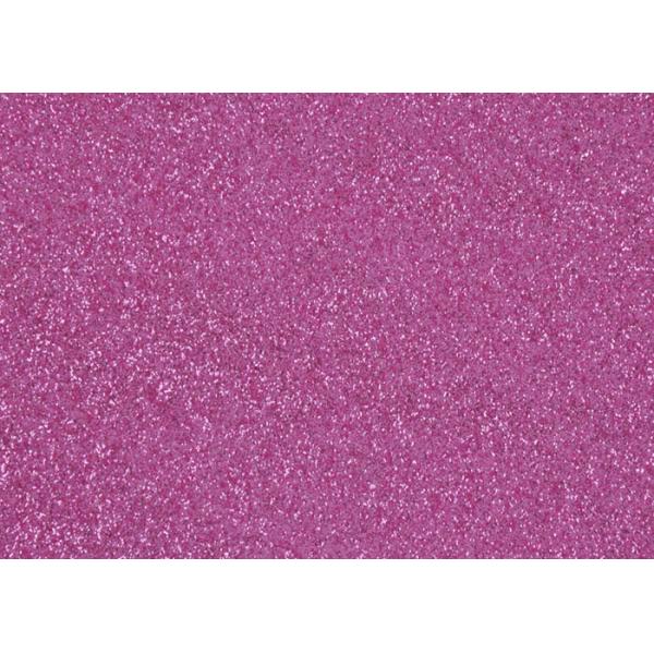 Blue Pvc Glitter Fabric With Cloth Bottom , Special Textile Leather Sparkle Glitter Fabric