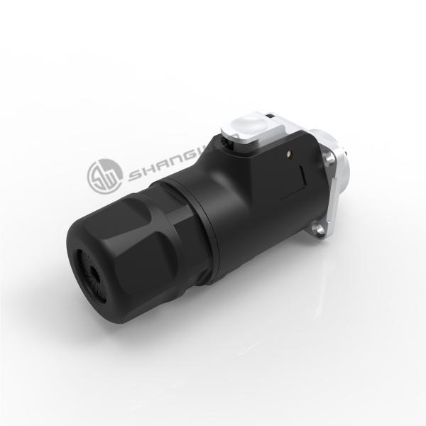 Material PBT de precisión de conector de alimentación masculino femenino impermeable IP67