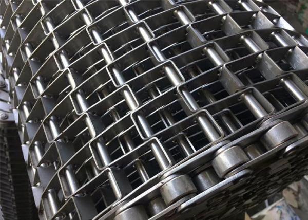 Pharmaceutical Industry Flat Wire Conveyor Belt Flexible SUS304 CE / SGS Passed