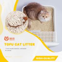 Forme de bande Tofu Litter de chat en vrac Super absorption d'eau en vrac Litter de chat