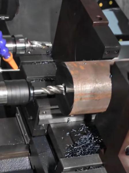 High Performance Dual Spindle Inclined Bed Machine For 20-100mm Machining