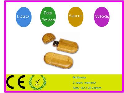capacidad grande AT-101Q de memoria USB de madera