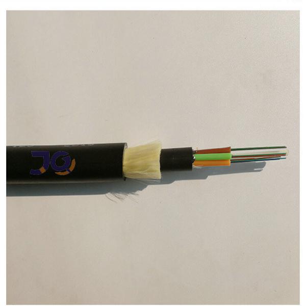 Cabo de fibra ótica preto personalizado de G652D FRP ADSS