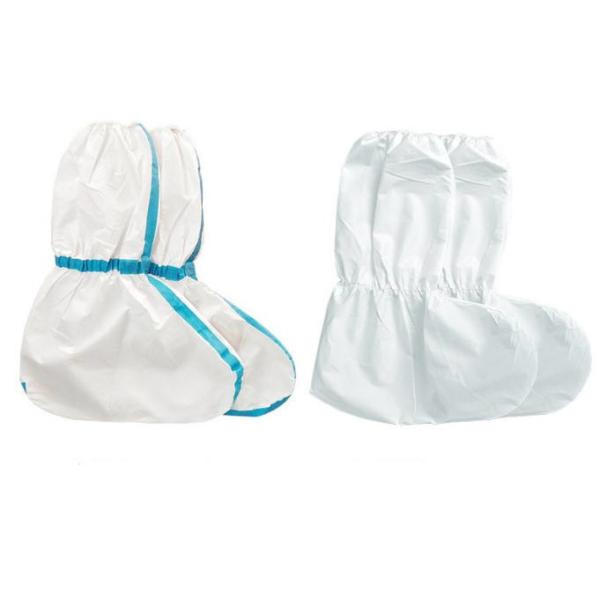 Medical Shoe Cover Anti Slip Non Woven PP+PE Waterproof Long Shoe Covers Disposable Medical Isolation PE Boot Covers