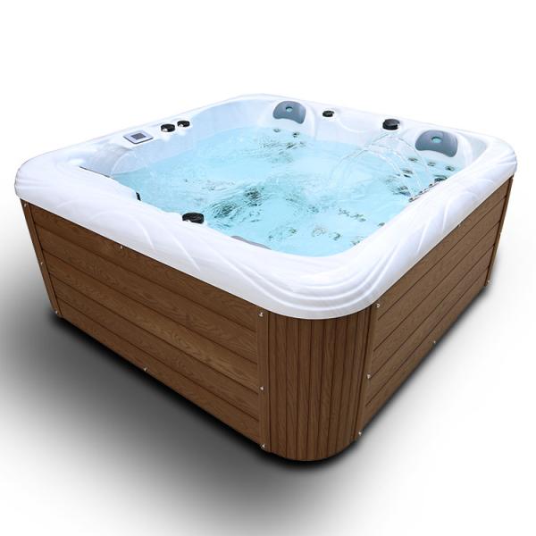 4 Seats Outdoor Soaking Hot Tubs Spa Bathtub With Wireless Bluetooth