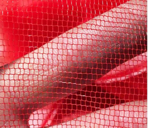 Drawstring Monofilament Mesh Potato Packaging Bags in Popular Red Color for B2B