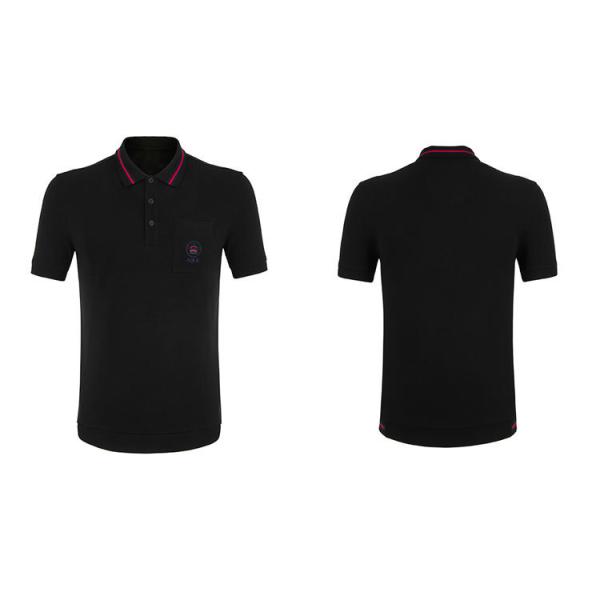 Maillot de golf de l'été pour hommes avec logo personnalisé et col roulant