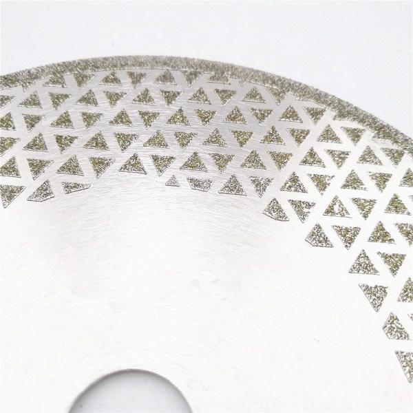 7 Inch Electroplated Diamond Cutting & Grinding Blade Both Side Coated For Granite Marble