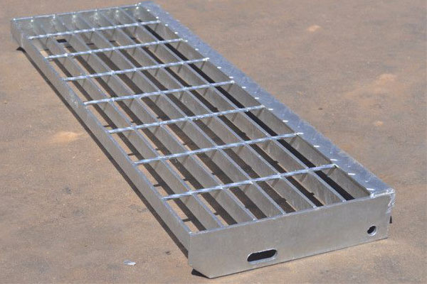 Silver White Metal Stair Covers Stair Steel Grate Steps Grid Plate T4