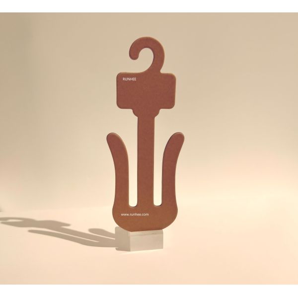 Sustainable Brown Cardboard Sandal Display Hooks | Custom Printed Footwear Hangers