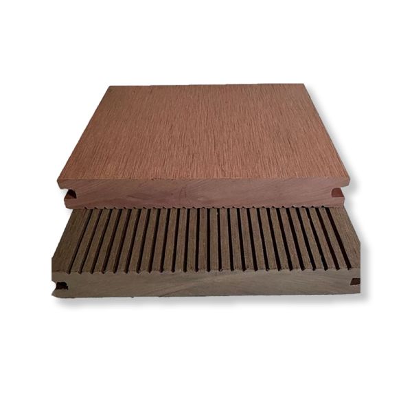 Outdoor WPC Floor Decking 140x20mm Grooved Exterior UV Stabilized Garden Backyard