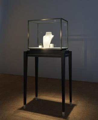Commercial Museum Countertop Glass Display Case , Enclosed Collectors Display Cabinet