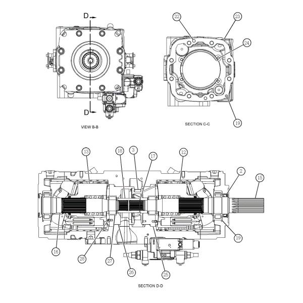 369-9655 3699655 Excavator Hydraulic Pump A28VO280 For TQ 390F 374F
