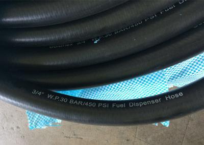 Flexible Gasoline Pump Hose , High Temperature Rubber Hose For Service Station Application