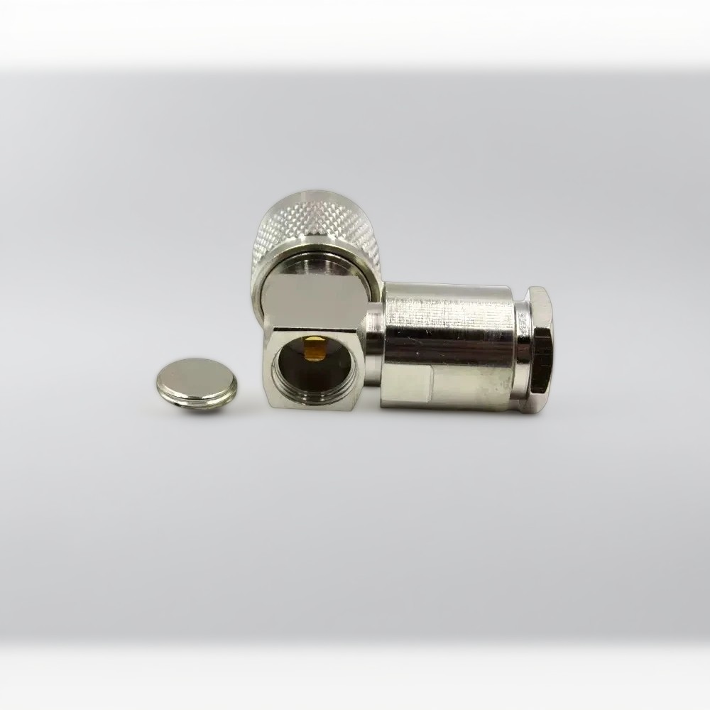 N Male right angle Connector for RG8U/LMR400 | Right Angle RF Coaxial Connector
