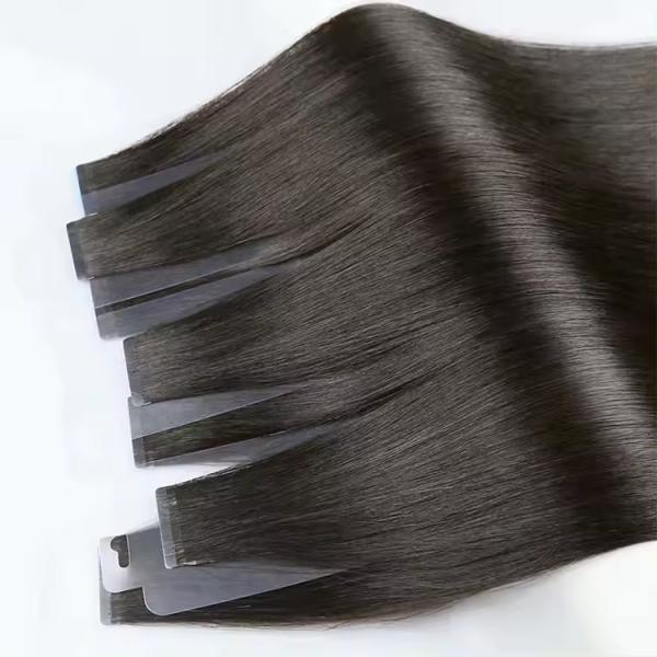100% Remy Raw Human Hair Tape-In Hair Extension from with 60% Longest Hair Ratio