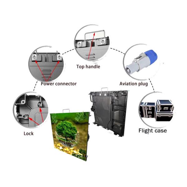 Панель P6 приведенная фиксированной заливки формы 768*768mm алюминиевая на открытом воздухе видео-