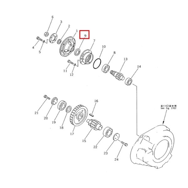 Komatsu Bulldozer D135A-2 final drive oil seal 07013-10120