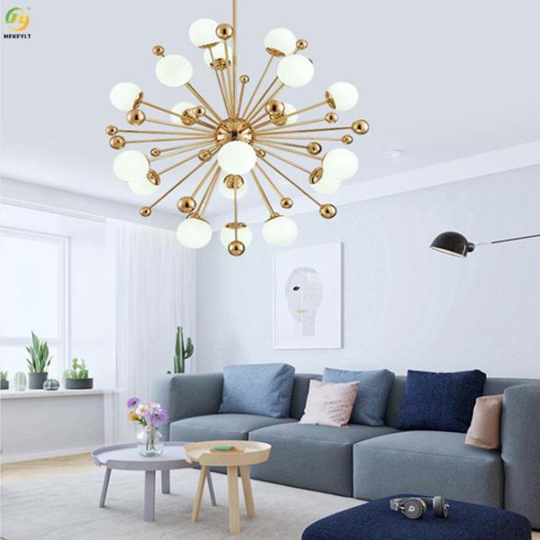 Metals Art Electrophoretic G4 Glass Pendant Light AC85 - 265V